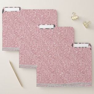Chic Girly Pink Leopard animal print Glitter Image File Folder
