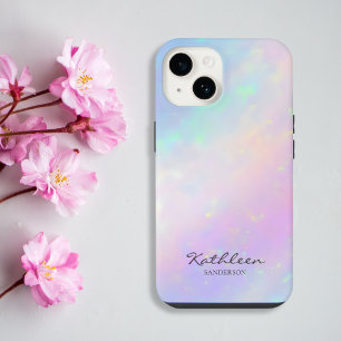 Chic Girly Pink Monogram Phone Case