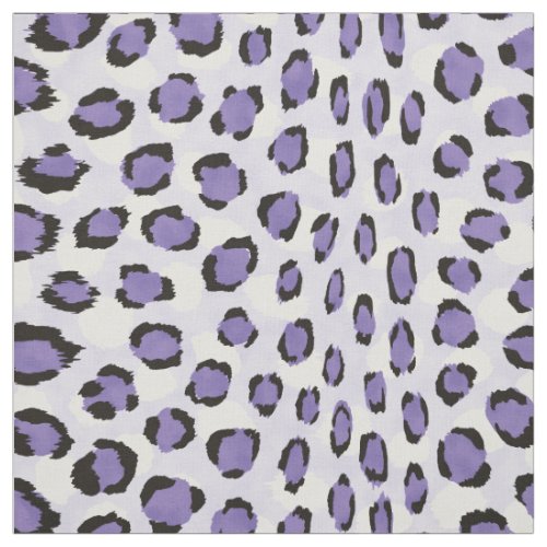 Chic girly pink purple black cheetah print pattern fabric