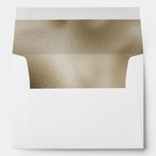Chic Glam Champagne Gold Envelope