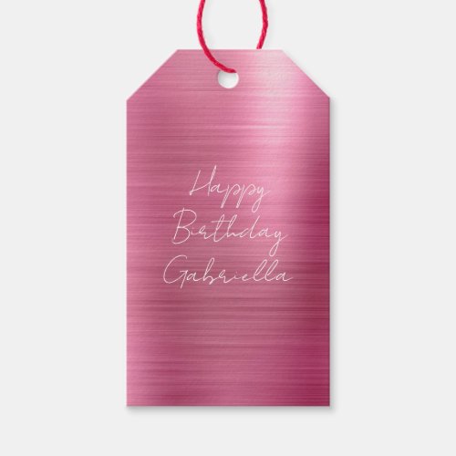 Chic Glam Girly Pink Gift Tags