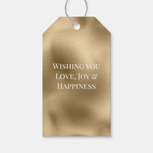 Chic Glam Gold  Gift Tags