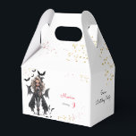 Chic glam gothic scary girl birthday party favor boxes<br><div class="desc">scary Gothic girl birthday party item for  girls</div>