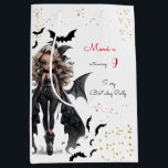 Chic glam gothic scary girl birthday party medium gift bag<br><div class="desc">scary Gothic girl birthday party item for  girls</div>