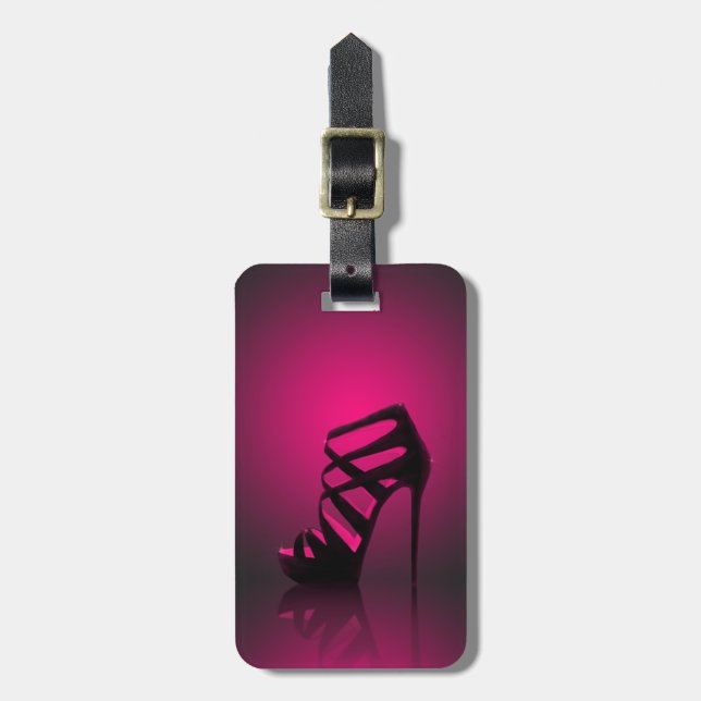 Chic Glam High Heel Shoe Luggage Tag (Front Vertical)