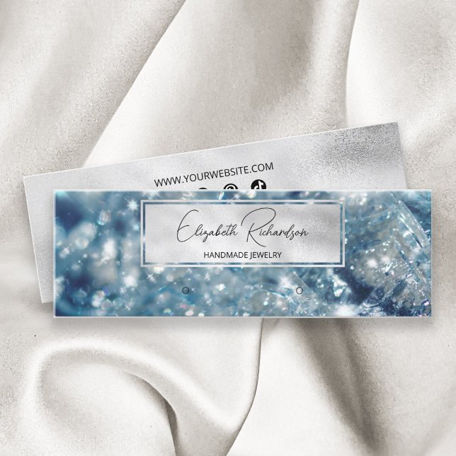 Chic Glam Luxury Elegant Jewelry Earring Display Mini Business Card (Creator Uploaded)