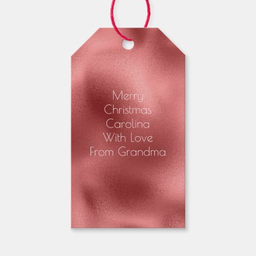 Chic Glam Red Gift Tags