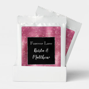 Chic Glam Silver Pink Sparkle and Black Margarita Drink Mix