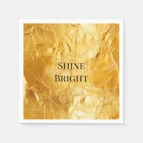 Chic Glam Yellow Gold Napkins