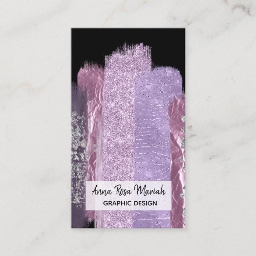  Chic Glitter Girly Feminine Exciting Abstract Business Card