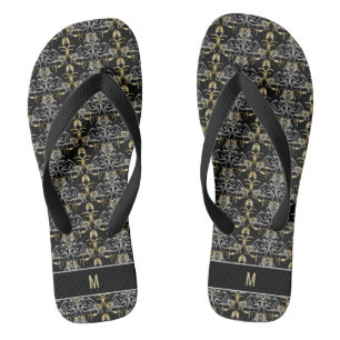 Chic Glitter Monogrammed  Flip Flops