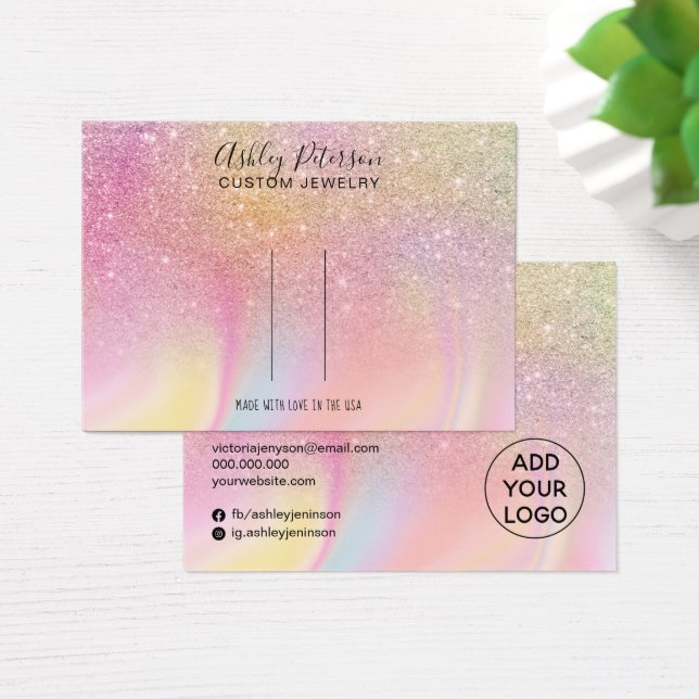 Chic glitter rainbow barrette hair clip display (Desk)