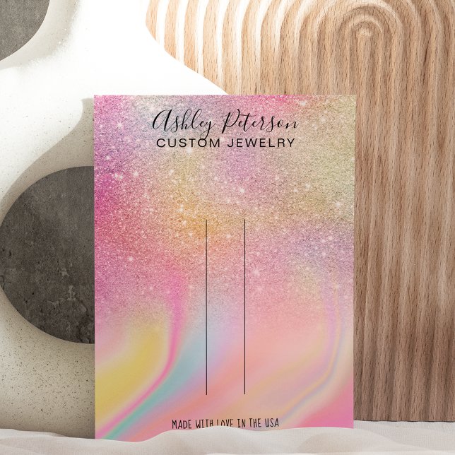 Chic glitter rainbow jewelry hair clip display (Creator Uploaded)