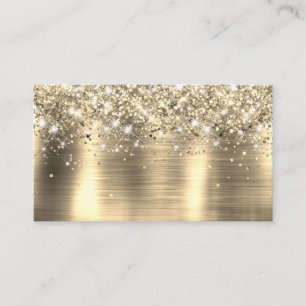 Chic Glittery Gold Foil Blank Place Card
