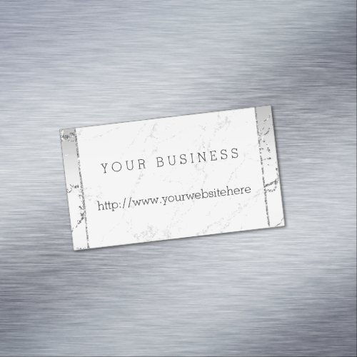 Chic Glitz Glitter Business Card Magnet