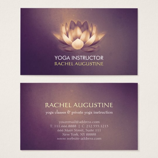 purple business card
