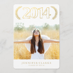 CHIC GOLD 2014 GRAD INVITATION