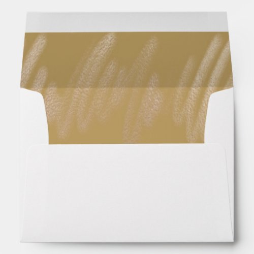 Chic Gold Abstract Wedding Envelope Liner
