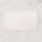 Chic Gold and Linen Texture "Look" Striped Modern Business Card (Back)