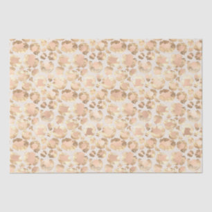 Chic Gold Blush Pink Leopard Print Tissue Paper