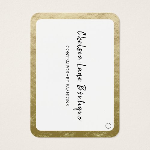 Chic  Gold Border Boutique Hanging  Price Tag