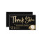 Chic gold brush font black chic order thank you