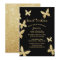 Chic Gold Butterflies Sweet 16 Invitations