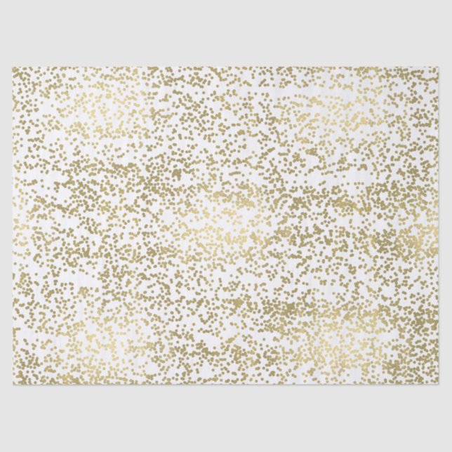 Chic Gold Confetti Tissue Paper (Front)