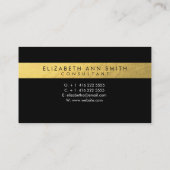 Chic Gold Dots Mint Business Professional Card (Back)