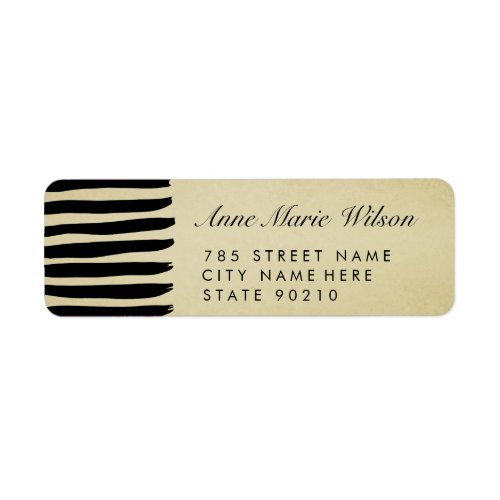 Chic Gold Effect Lines Address Labels