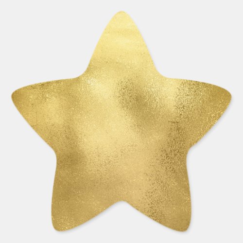 Chic Gold Faux Foil Star Stickers