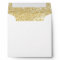 Chic Gold Faux Glittered Trim - Envelope