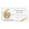 Chic gold foil ribbon white logo gift certificate