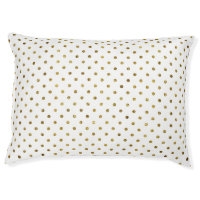 Chic Gold Glam Dots Pet Bed