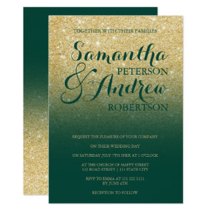 Emerald Green Wedding Invitations 3