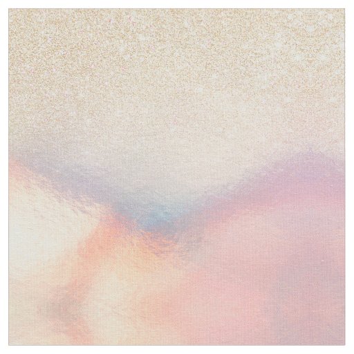 Chic Gold Glitter Iridescent Holographic Gradient Fabric