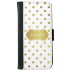 Chic Gold Glitter Polka Dots - Girly Stylish