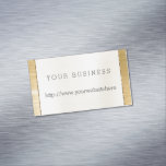 Chic Gold Glitz Glitter Business Card Magnet