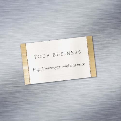 Chic Gold Glitz Glitter Business Card Magnet