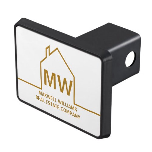 Chic Gold House Real Estate Company Marketing Hitch Cover