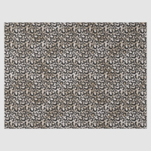 Chic Gold Leopard Print Tissue Paper