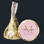 Chic Gold Monogram Names Year Est Ivory Hershey®'s Kisses®<br><div class="desc">Chic, elegant Hershey kisses candy wedding favors with your names and year established in black elegant handwritten script calligraphy on an ivory background with a gold monogram. Simply add your names, monogram and year established beneath. Stylish design and perfect luxury candy favor gift for the newlywed couple. If you need...</div>