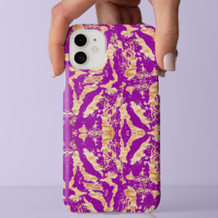 Chic Gold on purple Marble Stylish aesthetic iPhone 13 Pro Max Case