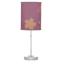 Chic Gold Purple Abstract Floral