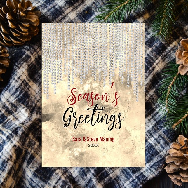 Chic gold rhinestone drips Christmas new year  (Creator Uploaded)