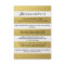 CHIC GOLD STRIPES ACCOMMODATION CARD
