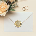 Chic Gold Vintage Initials Custom Wedding Favor Classic Round Sticker<br><div class="desc">Classy printed wax seal design sticker with golden colors to personalize with your initials for any occasion,  from weddings to baby showers!</div>