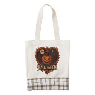 Chic Gothic Heart Tote Bag – Spooky Aesthetic for