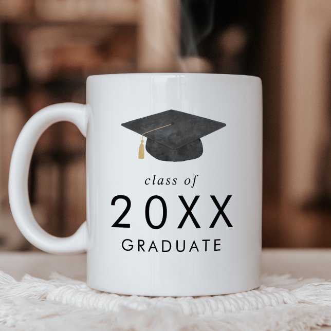 Chic Grad Cap Class of 2025 Graduate Graduation Coffee Mug (Creator Uploaded)