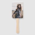 Chic Grad Cap Congrats Grad Photo Graduation Hand Fan | Zazzle